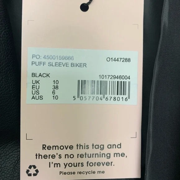 COPY - Missguided Faux Leather Jacket - Picture 3 of 3